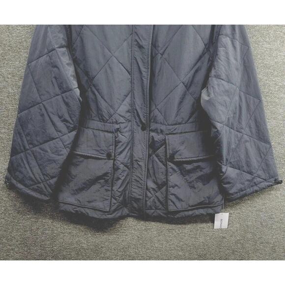 Bernardo Fashions Anorak Women's XS Gray Crinkle Nylon Technical Jacket NWT - Picture 3 of 13